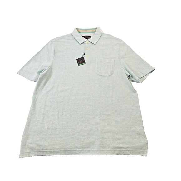 WN Men's XL Jos A Bank Reserve Traditional Fit Cotton Blend Polo Shirt Mint NEW - Picture 1 of 5